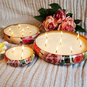 Aluminium Urli Pot for <b>Floating</b> Flowers and Tea Light <b>Candles</b> Home Office Diwali Decoration Items 1.5 L Capacity - Product Image 6