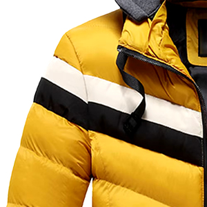 Warm Winter Outdoor Canvas Puffer <b>Jacket</b> Windproof Padded <b>Mandarin</b> <b>Collar</b> Zipper Closure OEM Service - Product Image 5