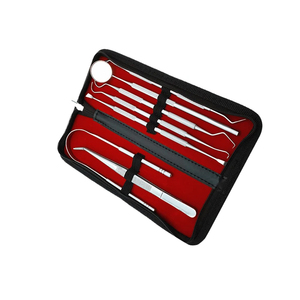 Professional 7-Piece Pet Dental <b>Tooth</b> Scaler Set Stainless Steel Manual <b>Teeth</b> Cleaning Tools <b>Scraper</b> Oral Hygiene Kit - Product Image 5