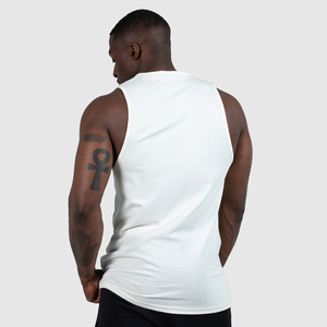 Camiseta Deportiva sin Mangas para Hombre, Estilo Nuevo, 100% Algodón, Corte Regular, Diseño Personalizado, Cuello Redondo Elástico - Product Image 3