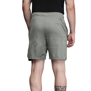 Low Price Breathable Men Training <b>Shorts</b> Cotton Polyester Made Customized Front Logo High Waist Elastic Closure - Product Image 2