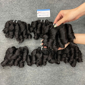 Cheveux naturels bouclés rebondissants en trame, double épaisseur, lots de cheveux naturels couleur naturelle - Product Image 6
