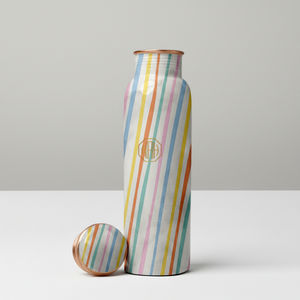 Bouteille d'eau en cuivre pur 750 ml, très vendue |   Vaisselle artisanale légère et étanche pour boissons ayurvédiques, idéale pour les commandes en gros - Product Image 1