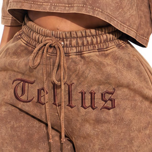 Pantalones Deportivos Personalizados de Otoño para Mujer, Sostenibles, Transpirables, de Algodón y Felpa, con Cintura Elástica, para Gimnasio - Product Image 6