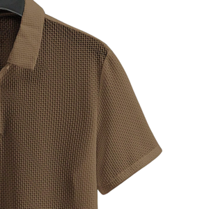 Camiseta de Punto para Hombre, con Logotipo Frontal, Transpirable, de Manga Corta, Informal, Ligera, para Golf, Verano, Cómoda, Corte Regular - Product Image 3