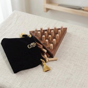 Juego de Solitario de Triángulos de Madera Hecho a Mano de Primera Calidad, Clásico Juego de Ingenio Triangular, Rompecabezas Educativo para el Desarrollo del Coeficiente Intelectual - Product Image 6