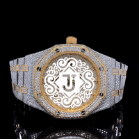 Montre mécanique ETA de luxe en or rose sertie de moissanite de haute qualité pour homme et femme, style hip-hop, disponible au prix d'usine
