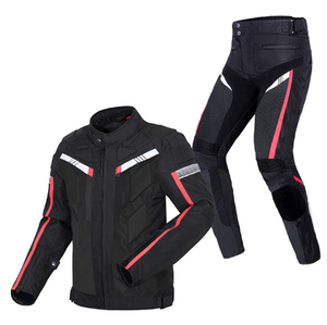 Customizable <b>Waterproof</b> Leather Motor Racing Kit for Men-Sleeveless Jacket & Pant 400g Fabric Digital Print OEM Service - Product Image 5