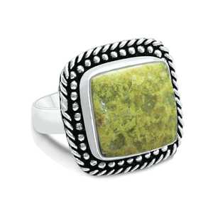 Fashionable High Grade Green <b>Opal</b> Trendy Wedding Engagement Anniversary Fashion Gifts Wholesale Vintage <b>Opal</b> <b>Ring</b> <b>Silver</b> plated - Product Image 1