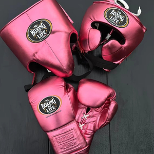 Guantes de Boxeo Personalizables No Boxing No Life, Set de Entrenamiento de Alta Calidad con Agarres de Cuero Genuino, Protector de Cabeza y Cadera - Product Image 1