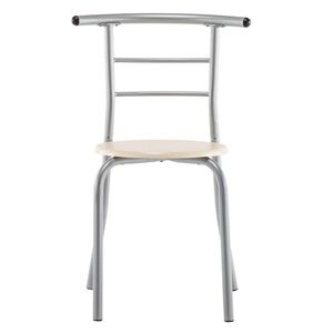 Tavolo da colazione in PVC naturale con due sedie per mobili da giardino - Product Image 6