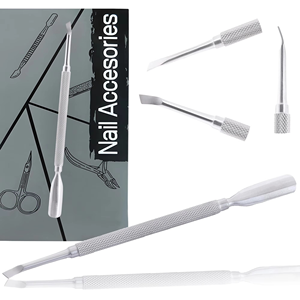 Herramienta Profesional de Acero Inoxidable de Doble Punta para Uñas, Empujador de Cutículas, Extractor de Acné, Limpiador de Poros Faciales, Diseño Reutilizable - Product Image 6