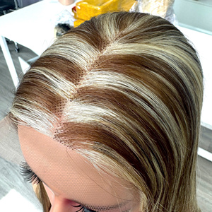 Venta al por mayor 100% Vietnamita Super Calidad Hueso Recto Extensiones de cabello crudo Doble dibujado Piano Rubio Peluca de cabello humano - Product Image 4