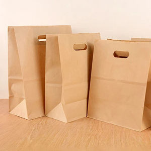 Custom Eco-Friendly Kraft Paper <b>Bags</b> for Food Packaging with Offset Printing and Custom Logo - Product Image 3