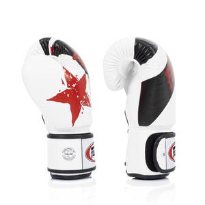 RTS Wholesale Price Premium Quality Fair Tex <b>White</b> <b>Boxing</b> <b>Gloves</b> Original Leather Waterproof Training And Sparring <b>Gloves</b> - Product Image 3