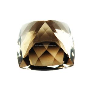 Piedras preciosas de cuarzo ahumado Natural 100%, lote de piedras preciosas sueltas, corte de cojín, facetado cuarzo ahumado, piedras preciosas certificadas, cuarzo ahumado marrón - Product Image 5
