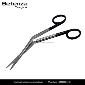 Tijeras Heymann para Cirugía Nasal ENT, Manuales, de Carburo de Tungsteno, Super Corte Delicado, Puntas Cerradas Dentadas, Reutilizables, de Acero Inoxidable Alemán - Product Image 2