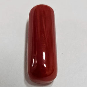 Coral Rojo Italiano en Forma de Cápsula, Gema de Primera Calidad, Gema Suelta para Joyería - Product Image 1