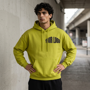 Sudadera con Capucha Extra Grande Personalizada para Hombre, Estilo Urbano Informal, de Algodón Grueso y Resistente - Product Image 6