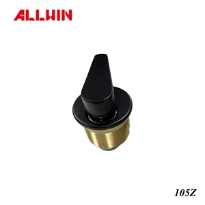 ชุดล็อคประตูแบบฝังพร้อมกุญแจหมุน วัสดุทองเหลืองเคลือบนิกเกิลขัดเงา - Product Image 5