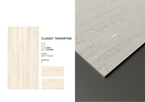 กระเบื้องลายหินดีไซน์ทันสมัย ขนาด 600x1200 มม. ผลิตจากพอร์ซเลนเคลือบเมทัลลิก สำหรับตกแต่งภายในสำนักงาน อาคาร วิลล่า และห้องพัก (S) - Product Image 2