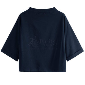 Camiseta corta para mujer con logotipo personalizado a precio de mayorista, último diseño de camiseta corta para mujer para venta en línea - Product Image 2