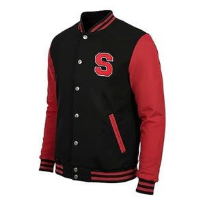 Veste universitaire personnalisée avec manches en cuir PU et broderie chenille – Veste Letterman haut de gamme – Vente en gros OEM - Product Image 5