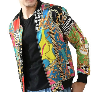 Custom Vintage 100% Polyester Satin <b>Baseball</b> <b>Bomber</b> <b>Jacket</b> with Stand Collar Zipper Closure Front Logo Winter Washed Techniques - Product Image 5