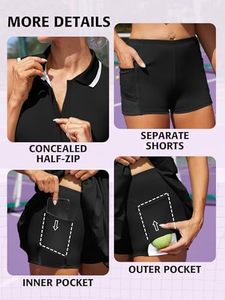 Tenue de tennis avancée pour femmes, conçue avec un tissu athlétique respirant pour une performance professionnelle sur le terrain et des séances d'entraînement prolongées - Product Image 5