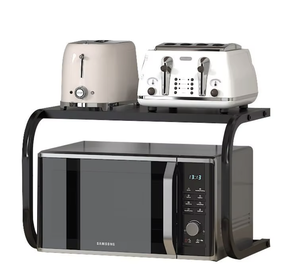 Étagère de rangement robuste à 2 niveaux en acier au carbone pour cuisine et salle de bain, support pour micro-ondes et évier, OEM/ODM Vietnam - Product Image 1