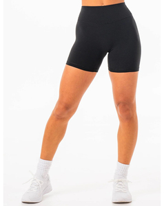 High Waist Women's Solid Gym <b>Tights</b> Hot Shorts Custom Logo Breathable Elastic Waist Skinny Fit Quick Dry Low MOQ - Product Image 2