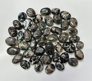 Vente en gros d'agate naturelle imprimée, forme ovale, pour la méditation et la fabrication de bijoux, agate naturelle de qualité supérieure - Product Image 1