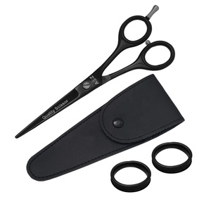 Ciseaux de barbier professionnels en acier japonais de haute qualité, en acier inoxydable à haute teneur en carbone, pour droitiers, taille moyenne, vente en gros - Product Image 2
