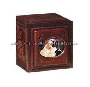 Venta al por mayor caja de urnas de madera para cenizas de mascotas urnas de cremación de madera para cenizas de perros y gatos urnas de palisandro a bajo precio - Product Image 2