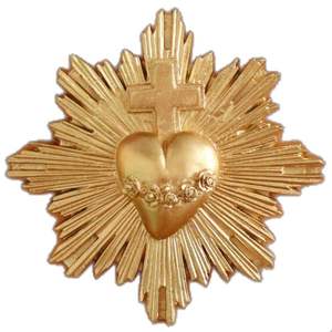 Personalized Vintage Zinc Alloy Sacred Heart Dropping Oil Pendant Peach Heart Pendant DIY Earrings home <b>decor</b> - Product Image 2