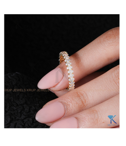 Fashion Marquise and Star Cluster Alternating Band 14K 18K Gold <b>Ring</b> for Women Trendy Fine Jewelry <b>Statement</b> <b>Ring</b> or Gift - Product Image 6