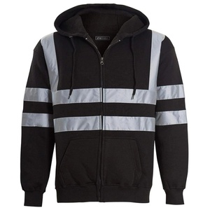 Sudadera de Seguridad Impermeable de Alta Visibilidad, Ropa de Trabajo Reflectante con Cierre, Uniforme de Seguridad, Chaqueta Industrial de Manga Larga de Poliéster para Hombre - Product Image 6