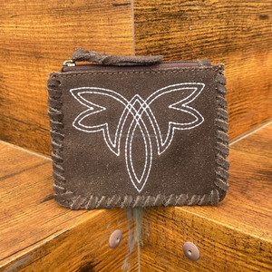 Porte-monnaie multifonctionnel en cuir suédé pour pièces de monnaie, rangement de cartes, sac d'argent personnalisé en cuir véritable, petits portefeuilles à fermeture éclair - Product Image 3