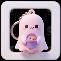 Llaveros de Goma Personalizados OEM para Halloween, Ecológicos, con Diseños 3D de Fantasmas, Calabazas, Brujas y Dulces para Promociones de la Temporada de Terror