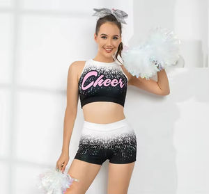 Uniforme de Animadoras de Dos Piezas para Mujer, Ropa de Baile, Top de Manga Larga, Conjuntos de Faldas Plisadas, Uniforme de Animadoras de Alta Calidad - Product Image 6