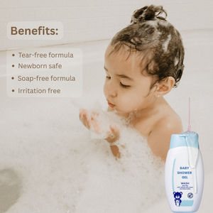 Gel de Ducha Humectante para Bebés con Aloe Vera y Manteca de Karité, Sin Lágrimas, Jabón y Baño de Burbujas para Bebés, Venta al Por Mayor, OEM/ODM - Product Image 5
