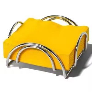 Moderno Porta Servilletas Triangular de Metal Color Oro Rosa, Dispensador de Servilletas de Alambre Minimalista para Decoración de Cocina, Comedor y Hotel - Product Image 2