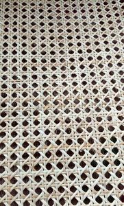 BEST SELLER - Tissu en rotin naturel durable, motif carré, maille tissée pour meubles de maison - Product Image 5