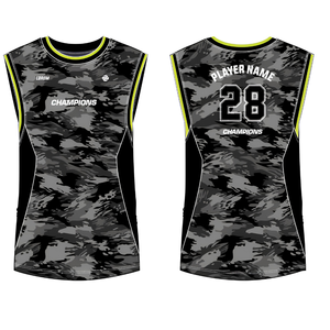 Maillot de sport personnalisé camouflage sans manches à séchage rapide pour basketball et football, impression numérique - Product Image 3