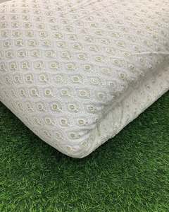 High Quality Sequin Embroidery Fabric 3D Floral Lace Fabric for Evening Dress Wedding Gown Garment - Product Image 5