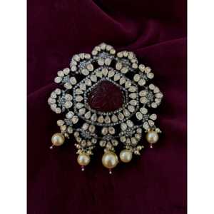 Juego de colgantes de moissanita de plata 92,5 Colección de dijes elegantes - Product Image 2