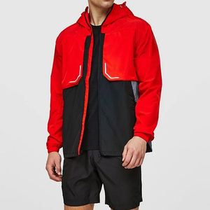 Survêtements de course en plein air OEM, impression de logo personnalisée, vêtements de sport coupe-vent, veste à capuche légère, ensemble 2 pièces - Product Image 3
