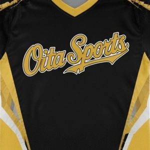 Conjunto de Uniforme de Lacrosse Sublimado en Negro y Dorado, Unisex, Ligero, de Poliéster Reversible, Jersey y Pantalones Cortos para Equipo - Product Image 5
