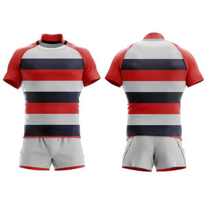 Maillot de rugby personnalisé avec logo – Offres exceptionnelles – Sublimation américaine – Maille respirante – Tenue d'entraînement professionnelle pour équipe de football - Product Image 4