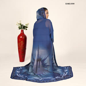 Abaya moderne à col ouvert très demandée, avec manches longues, vêtement islamique confortable et modeste, disponible à prix d'exportation - Product Image 5